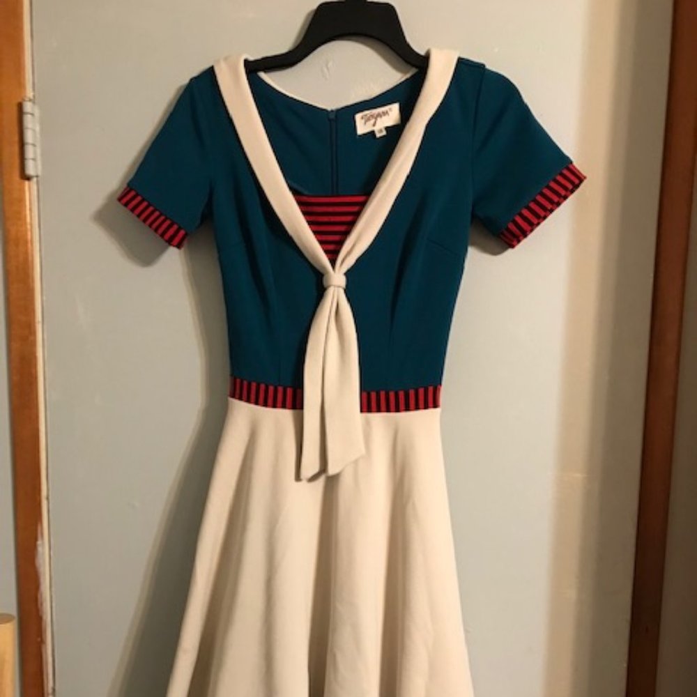 Vintage Sailer-style dress